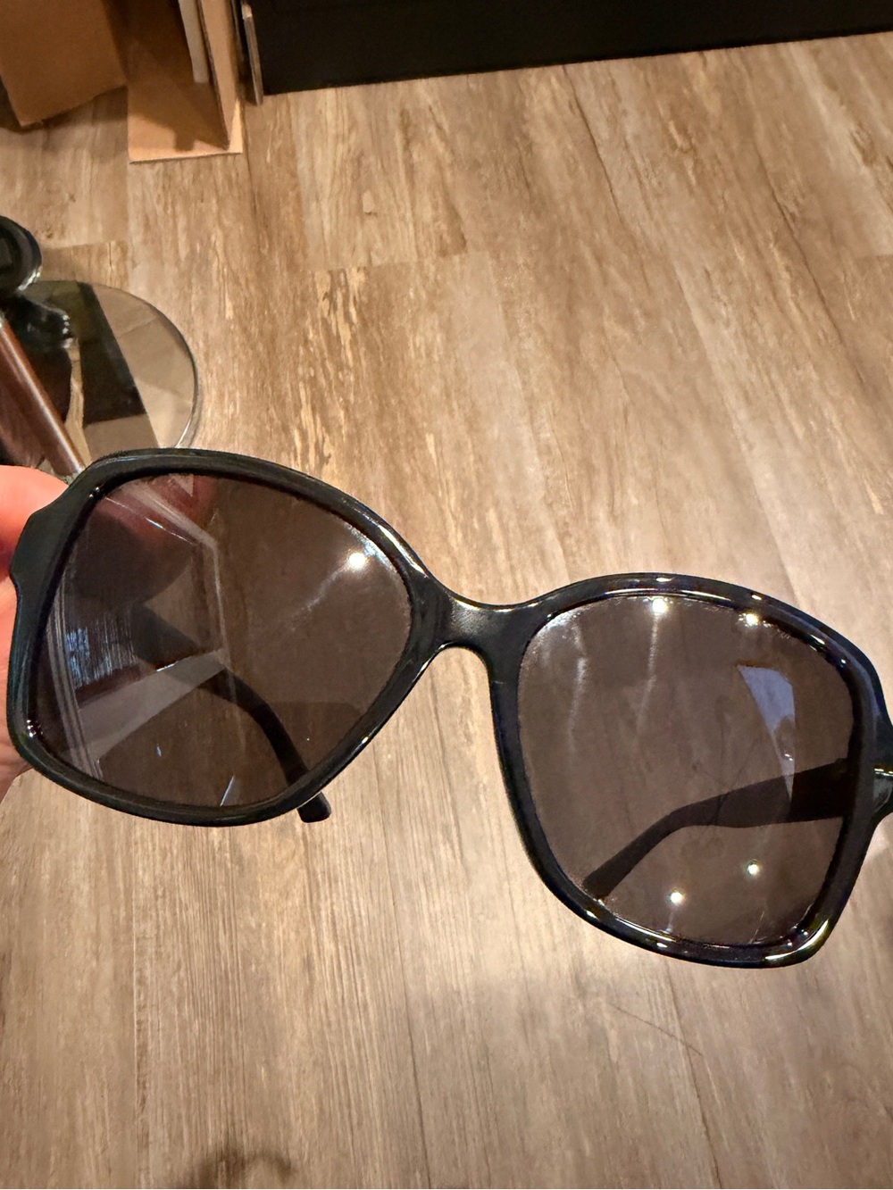 Gucci Square Monochromatic Sunglasses in Black